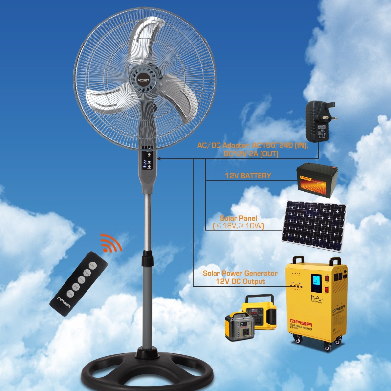 18” DC Standing Fan QSF-18R Metal