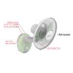 Rechargeable Fan QRF-2912 3in1 - Image 2