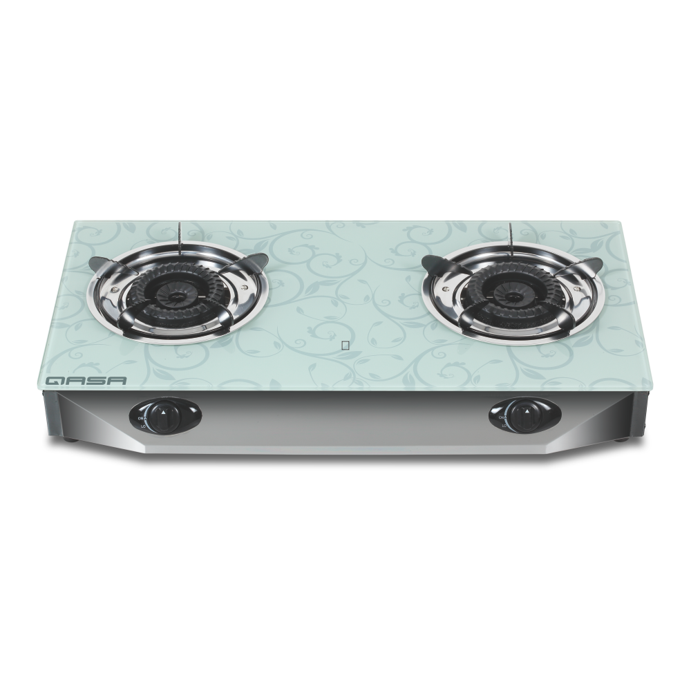 Gas Cooker QGC-2BG porcelain